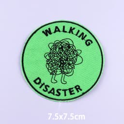 Colorful Letters Applique Iron On Patches For Clothing Stickers Cartoon Phrases Embroidered Patches On Clothes Fusible Badges