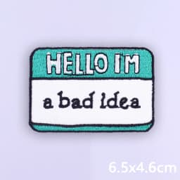 Colorful Letters Applique Iron On Patches For Clothing Stickers Cartoon Phrases Embroidered Patches On Clothes Fusible Badges
