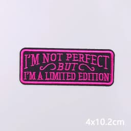 Colorful Letters Applique Iron On Patches For Clothing Stickers Cartoon Phrases Embroidered Patches On Clothes Fusible Badges