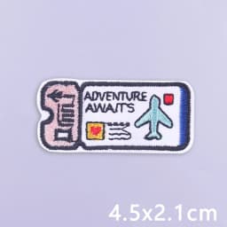 Colorful Letters Applique Iron On Patches For Clothing Stickers Cartoon Phrases Embroidered Patches On Clothes Fusible Badges