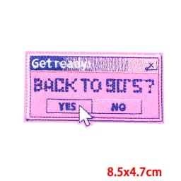 Colorful Letters Applique Iron On Patches For Clothing Stickers Cartoon Phrases Embroidered Patches On Clothes Fusible Badges
