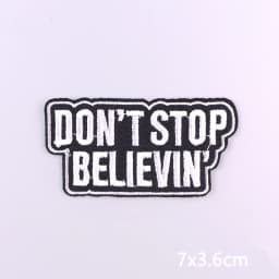 Colorful Letters Applique Iron On Patches For Clothing Stickers Cartoon Phrases Embroidered Patches On Clothes Fusible Badges