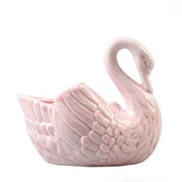 Swan Ceramic Ornaments Decoration Desktop Storage Box Tealight Candles Holder Flower Pot Home Decor Furnishings