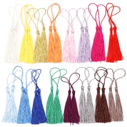 30pcs 13cm Hanging Rope Polyester Tassel Fringe Soft Flossy Tassel For DIY Bookmark Keychain Pendants Jewelry Making Accessories