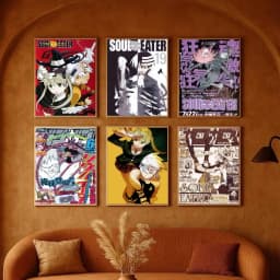 CARTOON S-soul E-Eater Anime Poster High-definition art sticker Self adhesive waterproof home decoration for living room