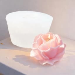 1 Piece 3D Elegant Rose Silicone Mold - Reusable Flexible Mold for Candles, Resin Art, Handmade Soap and Clay Making, Delicate Petal Design, Home Decoration, Valentine's Day Gift, Floral Shape, Special Gift for Craft Enthusiasts