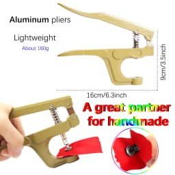 New Metal Snap Buttons Botones Bouton Pression With Pressure Pliers Sewing Accessories For Clothing/Coats/Bags/Leather Craft