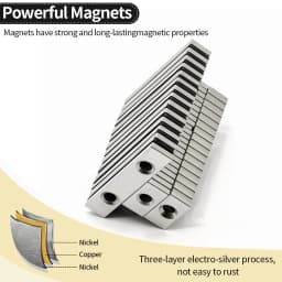 Super Strong Neodymium Magnet N35 NdfeB Permanent Magnetic imanes Block with holes Powerful Magnets Refrigerator Magnet