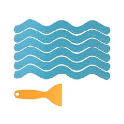 6/12/24Pcs Anti Slip Shower Stickers With Scraper Safety Bathtub Strips Adhesive Decal Waterproof For Bath Tub Shower Stairs