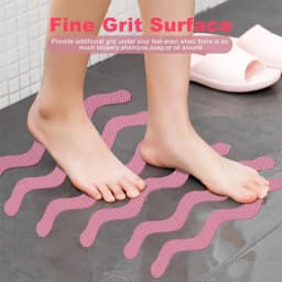 6/12/24Pcs Anti Slip Shower Stickers With Scraper Safety Bathtub Strips Adhesive Decal Waterproof For Bath Tub Shower Stairs