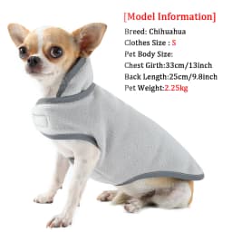 Reflective Pet Jacket With Leash Hole Reversible Waterproof Dog Outfits For Small Medium Dogs Cat Warm Chihuahua Vest For Winter