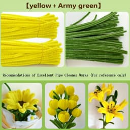 100/200Pcs Pipe Cleaners Craft Supplie 2 Assortment Pastel Color Chenille Stem for Art and Craft Project Creative DIY Decoration