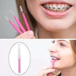 100Pcs Interdental Brush Toothpick Dental Tooth Flossing Head Oral Dental Hygiene Flosser Cleaners Tooth Cleaning Tool