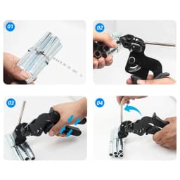 Automatic Zip Tensioning Tool Cable Ties Plier Cable Ties Guns Stainless Steel Hand Fastening Strap Cutting Wrap Tool