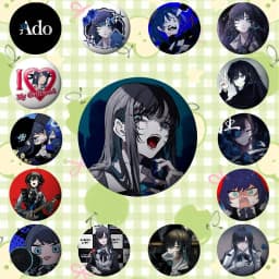 Singer Ado Badges Tinplate Soft Button Pin Brooch Metal Badge Custom Jewelry Accessories Hat Bag Lapel
