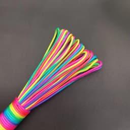 5/10/31meters 2mm/3mm/4mm Diameter Rainbow Pope 7 Strands Parachute Rope Climbing Camping Survival Gear Parachute Rope Bracelet