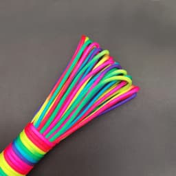 5/10/31meters 2mm/3mm/4mm Diameter Rainbow Pope 7 Strands Parachute Rope Climbing Camping Survival Gear Parachute Rope Bracelet