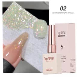 1Box Metallic Gel Gold Mirror Effect Gel Nail Polish French Nail Art Line/Flower Painting Gel Glitter UV Gel Nail Soak Off #8YQW