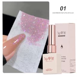 1Box Metallic Gel Gold Mirror Effect Gel Nail Polish French Nail Art Line/Flower Painting Gel Glitter UV Gel Nail Soak Off #8YQW