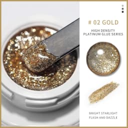 1Box Metallic Gel Gold Mirror Effect Gel Nail Polish French Nail Art Line/Flower Painting Gel Glitter UV Gel Nail Soak Off #8YQW