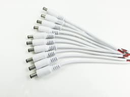 1/5/10 Pcs 5.5x2.1mm DC Male Female Power Plug Cable Wire Jack Adapter Connector for CCTV Single Color 3528 5050 LED Tape Light