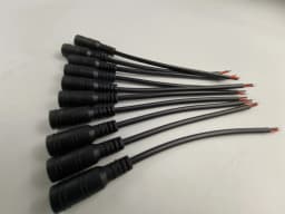 1/5/10 Pcs 5.5x2.1mm DC Male Female Power Plug Cable Wire Jack Adapter Connector for CCTV Single Color 3528 5050 LED Tape Light