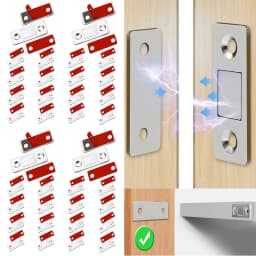 Strong Magnetic Cabinet Catches Ultra-Thin Door Magnets Stops Invisible Adhesive Drawer Magnet Catch for Kitchen Closet Closer