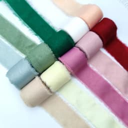Pure Cotton Hand Torn Raw Edge Ribbon DIY Gift Box Packaging Greeting Card Decoration Bride Hand Stick Flower Flower Tie Ribbon
