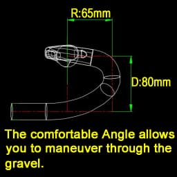 37 Degrees Drop 80mm Fully Hidden Wiring Matte Road Bicycle Handlebar Carbon Gravel Ultralight Big Flare Bar 340/380/420mm