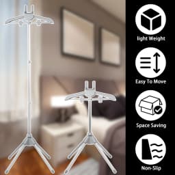 Steamer Stand Telescopic Iron Steam Clothes Hanger 85-160cm Adjustable Height Foldable for Hanging Ironing Clothes Hanger