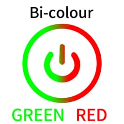 12/16/19/22/25mm Bi/tri-colour RGB Short Stroke Mini Waterproof Metal Push Button Switch Power Led Light Momentary 5/12/24V 1NO