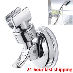 Shower Head Holder Universal 360 Degrees Adjustable Holder with Suction Cup Wall Mount No Punching Bracket Bathroom Accessories