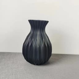 1pc Water Cultivation Imitation Ceramic Plastic Vase Living Room Plastic Home Vase, Modern Minimalist Home Decor