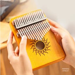 Hluru Kalimba 17 21 Key Kalimba Finger Piano Solid Maple Wood Kalimba Thumb Piano Keyboard Musical Instrument Mbira for Beginner