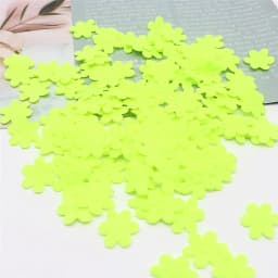 100pcs/pack five petal flower embossing DIY children hair accessories hairpin accessories accessories material cloth sticker 2cm