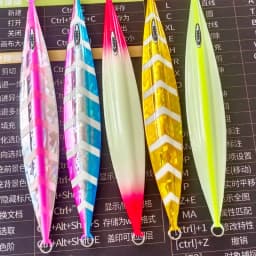 1PC Slow Pitch Jig 120g150g200g250g300g Slow Falling Sinking Metal Jigging Lure Glow Jigs Luminous Lure Pesca Fishing Angler