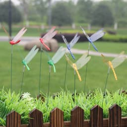 5/10/50pcs Colorful 3D Dragonfly Garden Yard Planter Dragonfly Flower Arrangement Dragonfly Outdoor Decor Flower Pots Decoration