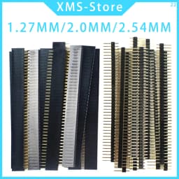5Pcs 1.27mm/2.0mm/2.54mm Pin Header 1*40P 1*50P 2*40P 2*50P Breakable Pin Header PCB JST Connector Strip For Arduino DIY Kit