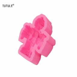 3D Simulation Robot Silicone Mold Flip Candy Cake Mold Handmade Soap Mold Aroma Candle Plaster Mold DIY Baking