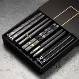 5Pairs High Quality Japanese Non-Slip Chopsticks Korean Home Hotel Restaurant Portable Healthy Food Stick For Sushi Chopsticks