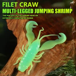 2023 Supercontinent Filet Craw Bait perch Lures Soft Lure Fishing Lures shrimp Lobster Soft Plastic Lure Fishing Lures