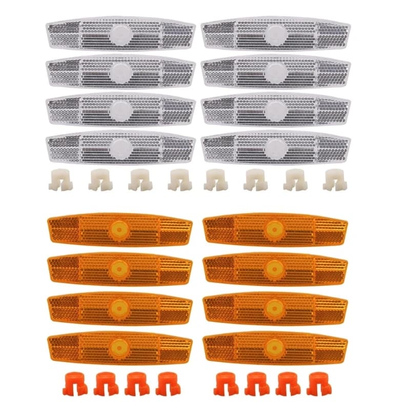 8 Pieces Bike Reflectors Bike Wheel Reflectors Spoke Reflector Bike Safety Warning Reflector Bike Tire Reflector