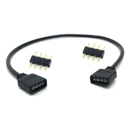 4 Pins RGB LED Tape Connector 1 to 1 2 3 4 5 Plug Power Splitter Cable 4pin Needle Female Connector Wire for RGB Led Strip Light