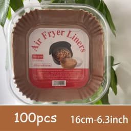 Air Fryer 50/100PCS Bakeware Disposable Paper Tray Non-Stick Mat Oil-proof Liner Non-Stick Mat for Kitchen Oven Baking Paper
