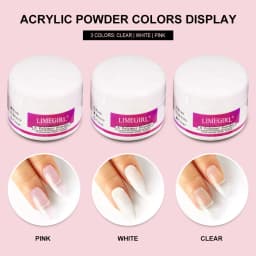 Full Acrylic Powder Set, 15ml Gel Manicure Kit With And 6W LED Light For Nail Extension DIY Complete Starter Kit