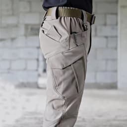 Men's Spring Autumn City Cargo Elastic Pants Trekking Hiking Camping Climbing Running Sports Cycling Work Outdoor Trousers