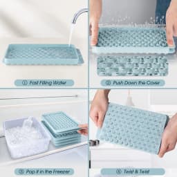 Mini Ice Cube Tray 104 Holes Round Ice Ball Molds Tiny Crushed Ice Tray for Chilling Drinks Coffee Juice Tools Silicona BPA Free