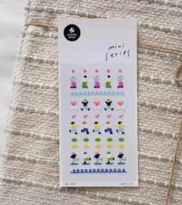 Suatelier Mini Stickers Korean Cartoon Dinosaur Animal Scrapbooking DIY Nail Sticker Junk Journal Diary Decor Craft Supplies