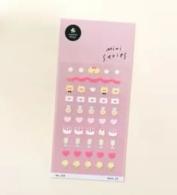 Suatelier Mini Stickers Korean Cartoon Dinosaur Animal Scrapbooking DIY Nail Sticker Junk Journal Diary Decor Craft Supplies
