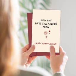 1PC Funny Anniversary Card,I Promise to Always Be by Your Side,Birthday Card for Husband Boyfriend,Valentines Day for Him Her